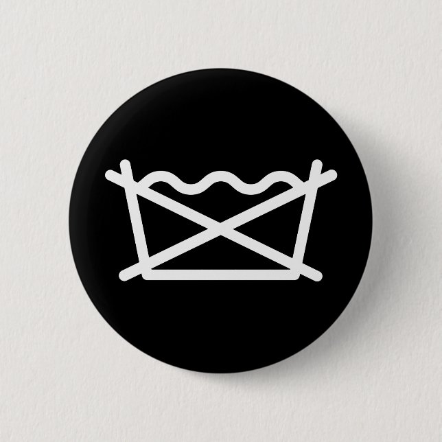 CHAPA REDONDA DE 5 CM ¡NO LAVES! (Anverso)