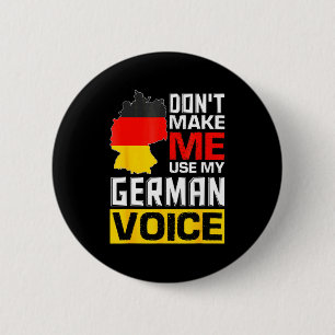 Chapa Redonda De 5 Cm No me hagas usar mi voz alemana Alemania Deutsc _1