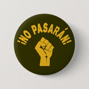 Chapa Redonda De 5 Cm No Pasaran - No Pasarán