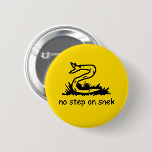 Chapa Redonda De 5 Cm No pisar a la culebra memes parodia de Gadsden Sne