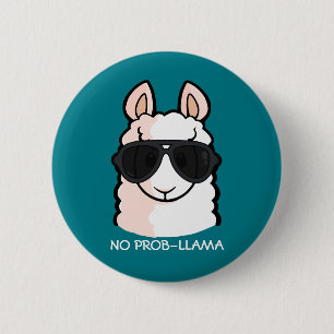 Chapa Redonda De 5 Cm No prob-llama