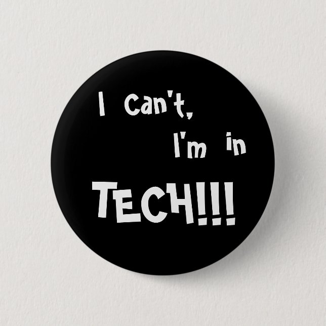 Chapa Redonda De 5 Cm No puedo abotonar (Anverso)