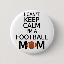 Chapa Redonda De 5 Cm No puedo guardar calma, yo soy una mamá del fútbol
