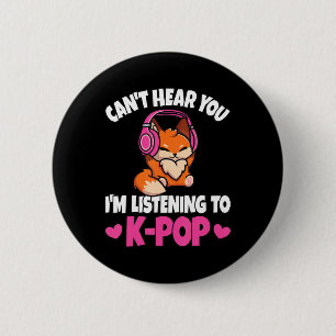 Chapa Redonda De 5 Cm No puedo oírte estoy escuchando a Anime Lover del 