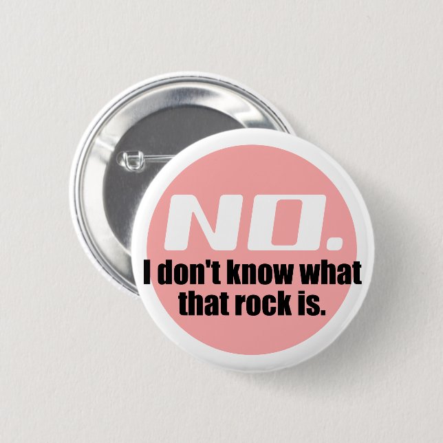 Chapa Redonda De 5 Cm No sé qué es esa roca (rosada) (Anverso y reverso)