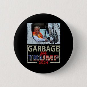 Chapa Redonda De 5 Cm No Somos Basura Vota por Trump Presidente 2025 T