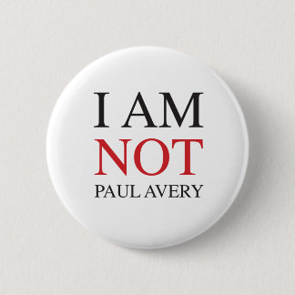 Chapa Redonda De 5 Cm No soy Paul Avery