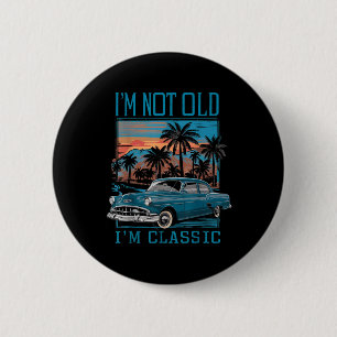 Chapa Redonda De 5 Cm No Soy Viejo Im Clic Vintage Car Retro Sunset Padr