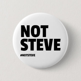 Chapa Redonda De 5 Cm No Steve (texto negro)