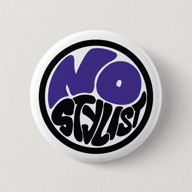 Chapa Redonda De 5 Cm NO STYLIST double purp emblem Button (Anverso)