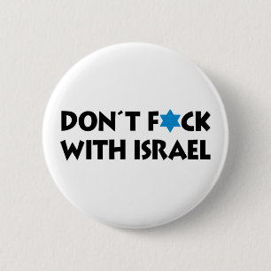Chapa Redonda De 5 Cm No te metas con Israel - Orgullo del Estado Judío
