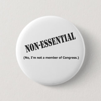 Chapa Redonda De 5 Cm No un miembro del congreso