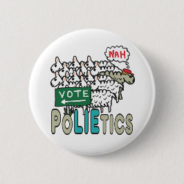 Chapa Redonda De 5 Cm No voten a la política