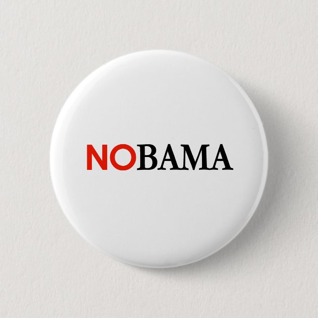 Chapa Redonda De 5 Cm NOBAMA / ANTI-OBAMA - Personalizado (Anverso)