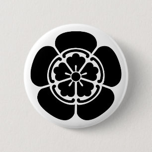 Chapa Redonda De 5 Cm Nobunaga Oda