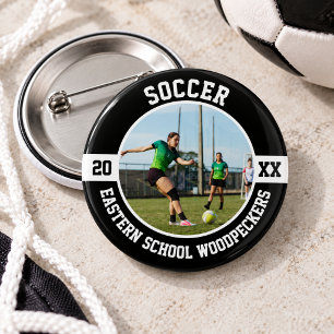 Chapa Redonda De 5 Cm Noche de mayores de fútbol de la escuela secundari