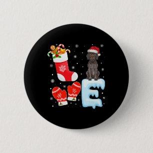 Chapa Redonda De 5 Cm Noche Santa Hat Xmas rebosante de puntero alemán d