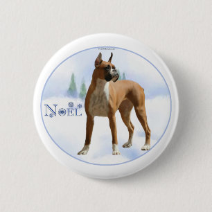 Chapa Redonda De 5 Cm Noel Boxer