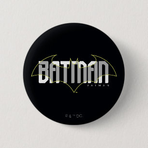 Chapa Redonda De 5 Cm Nombre de alta tecnología de Batman Gráfico