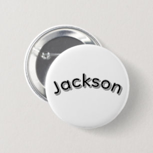 Chapa Redonda De 5 Cm Nombre de chicos Jackson,