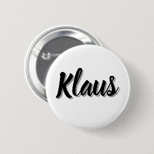 Chapa Redonda De 5 Cm Nombre de hombre Klaus