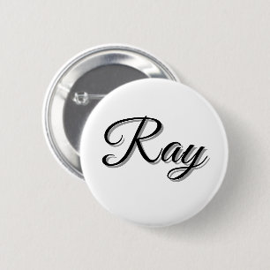 Chapa Redonda De 5 Cm Nombre de hombre Ray,