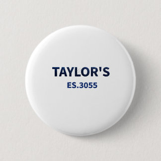 Chapa Redonda De 5 Cm Nombre de la familia Taylor - Personalizado "Est. 