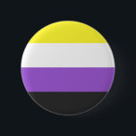 Chapa Redonda De 5 Cm NonBinary Flag<br><div class="desc">Bei uns findest du eine einzigartige Kollektion mit moderne,  coole und lustige NonBinary Pride Motive. Stöbere durch unsere Vielfalt und finde jetzt Dein passendes Lieblingsteil!</div>