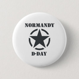 Chapa Redonda De 5 Cm Normandy D-Day