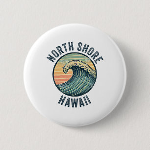 Chapa Redonda De 5 Cm North Shore Oahu Hawaii Recuerdo Surfing Hawaiano