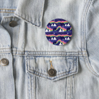 Chapa Redonda De 5 Cm Northern Lights Button