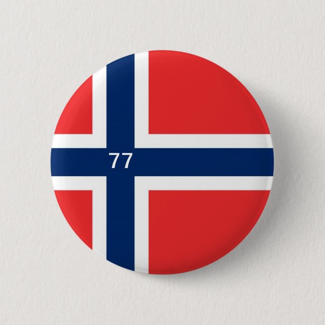 CHAPA REDONDA DE 5 CM NORUEGA 77 (Anverso)
