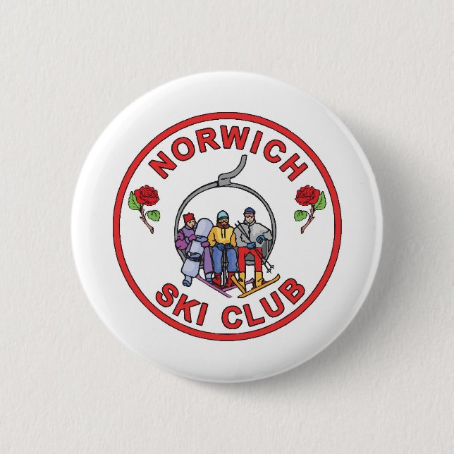 Chapa Redonda De 5 Cm Norwich Ski Club (Anverso)