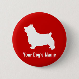 Chapa Redonda De 5 Cm Norwich Terrier ノ リ・・チ・テ リ ア