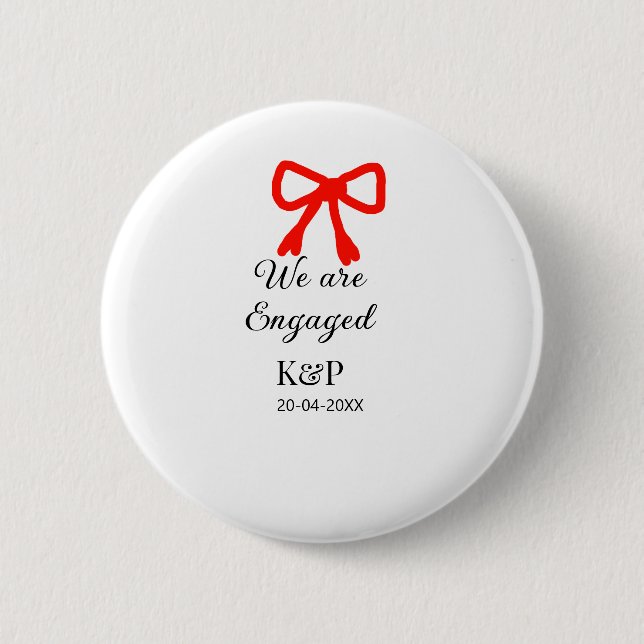 Chapa Redonda De 5 Cm Nos comprometemos a añadir nombre letra arco rojo  (Anverso)