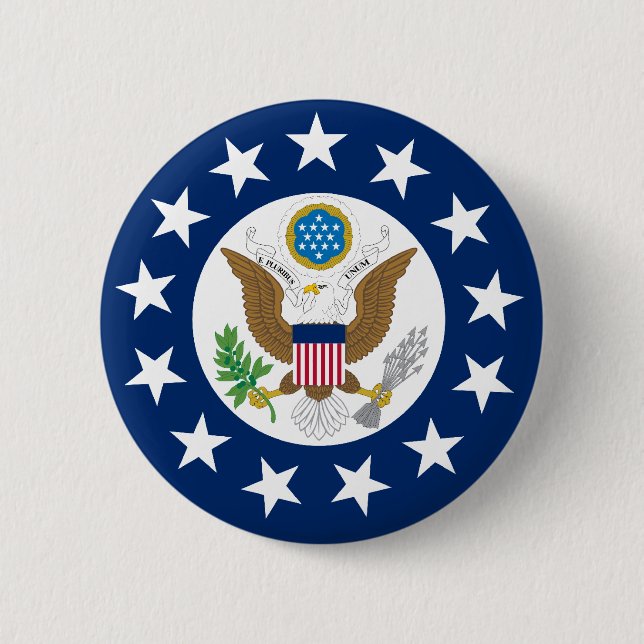 Chapa Redonda De 5 Cm Nosotros embajador, Estados Unidos (Anverso)