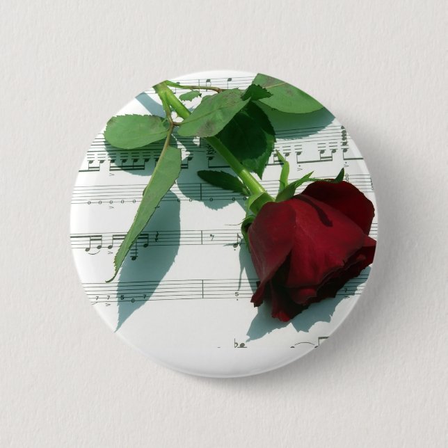 Chapa Redonda De 5 Cm Notas del amor (Anverso)