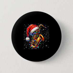Chapa Redonda De 5 Cm Notas Musicales Clave De Sol Navidad Saxofón Jazz 