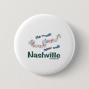 Chapa Redonda De 5 Cm Notas Musicales de Nashville