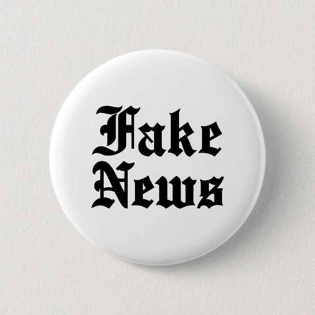 Chapa Redonda De 5 Cm Noticias falsas (Anverso)