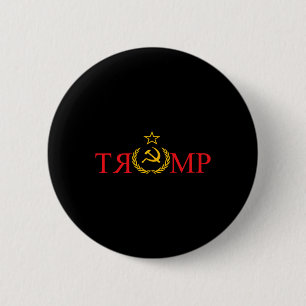 Chapa Redonda De 5 Cm Noticias no falsas Trump Rusia 1