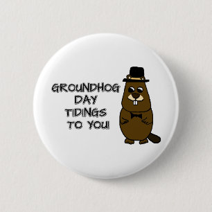 Chapa Redonda De 5 Cm ¡Novedades de Groundhog Day!