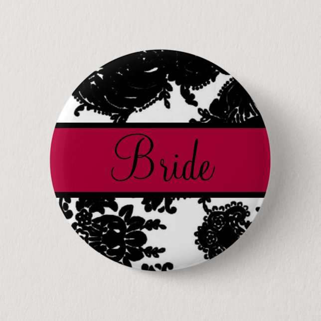 Chapa Redonda De 5 Cm Novia (Anverso)