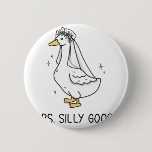 Chapa Redonda De 5 Cm Novia a ser Boda Novia tonta