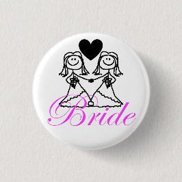 Chapa Redonda De 5 Cm Novia a ser insignia