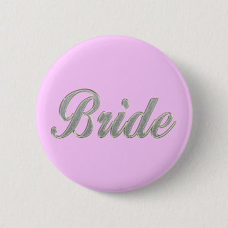 Chapa Redonda De 5 Cm Novia con bling