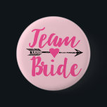 Chapa Redonda De 5 Cm Novia de equipo|Rosa<br><div class="desc">por novia</div>