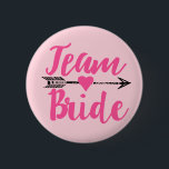 Chapa Redonda De 5 Cm Novia de equipo|Rosa<br><div class="desc">por novia</div>