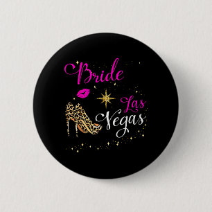Chapa Redonda De 5 Cm Novia de Vegas Squad 2026 Casada en Vegas