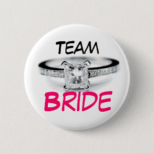 Chapa Redonda De 5 Cm Novia del equipo